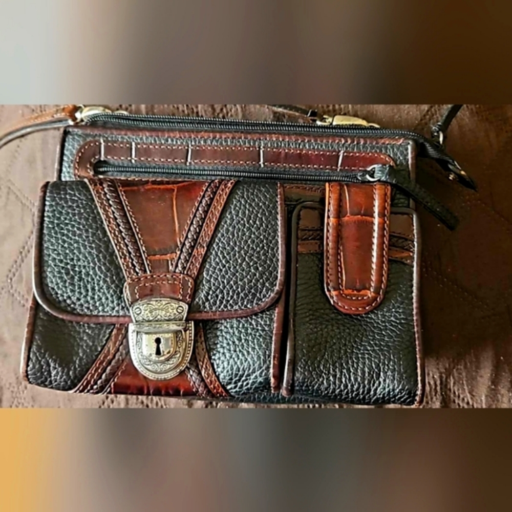 Leather. Crossbody